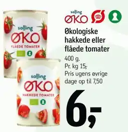 Føtex Økologiske hakkede eller flåede tomater tilbud