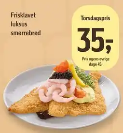 Føtex Frisklavet luksus smørrebrød tilbud