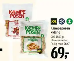 Føtex Kæmpeposen kylling tilbud
