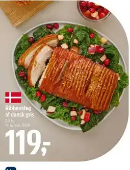Føtex Ribbensteg af dansk gris tilbud