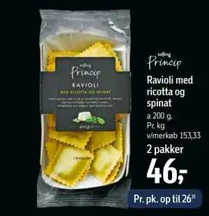 Føtex Ravioli med ricotta og spinat tilbud