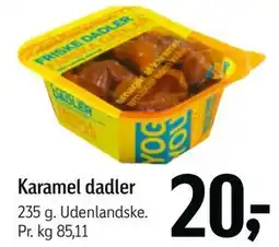 Føtex Karamel dadler tilbud