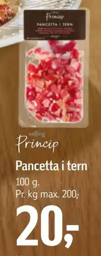 Føtex Pancetta i tern tilbud