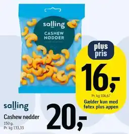 Føtex salling Cashew nødder tilbud