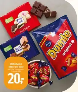 Føtex Ritter Sport eller Fazer pose tilbud