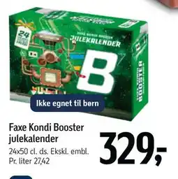 Føtex Faxe Kondi Booster julekalender tilbud