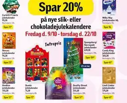 Føtex Spar 20% på nye slik- eller chokoladejulekalendere tilbud