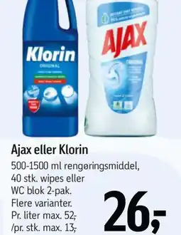 Føtex Ajax eller Klorin tilbud