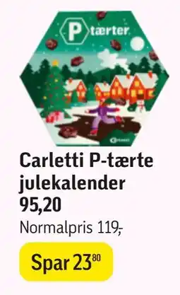 Føtex Carletti P-tærte julekalender tilbud