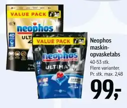 Føtex Neophos maskin opvasketabs tilbud