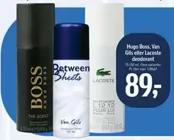 Føtex Hugo Boss, Van Gils eller Lacoste deodorant tilbud