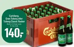 Føtex Carlsberg, Grøn Tuborg eller Tuborg Classic flasker tilbud