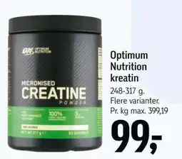 Føtex Optimum Nutrition kreatin tilbud