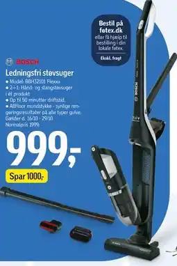 Føtex Ledningsfri støvsuger tilbud