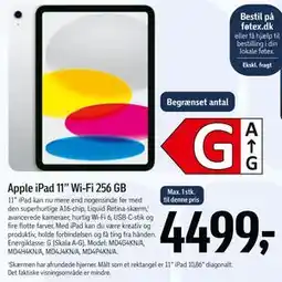 Føtex Apple iPad 11” Wi-Fi 256 GB tilbud