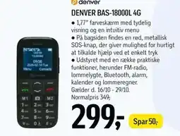 Føtex DENVER BAS-18000L 4G tilbud