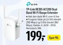 Føtex TP-Link RE305 AC1200 Dual Band Wi-Fi Range Extender tilbud