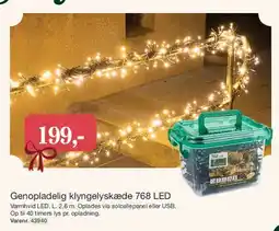 Harald Nyborg Genopladelig lyskæde (batteriboks) tilbud