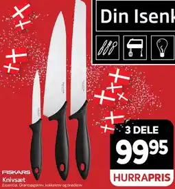 Din Isenkræmmer Knivsæt (3 dele) tilbud