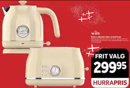 Din Isenkræmmer Retro elkedel eller brødrister tilbud