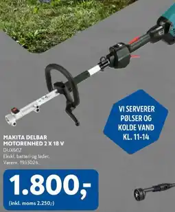 Davidsen Makita Delbar motorenhed 2 x 18 v DUX60Z tilbud