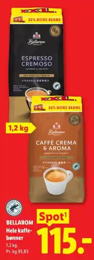 Lidl Bellarom hele kaffe-bønner tilbud