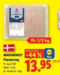 Lidl Madværket Flæskesteg tilbud