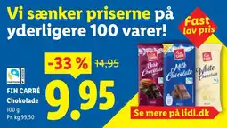 Lidl Fin Carré Chokolade tilbud