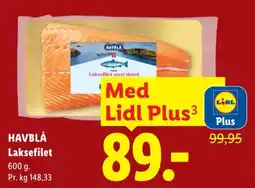 Lidl Havblå Laksefilet tilbud
