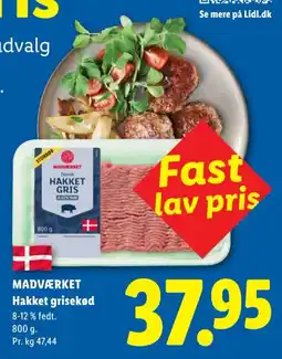 Lidl Madværket Hakket grisekød tilbud