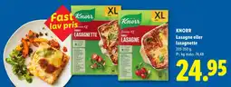 Lidl Knorr Family Lasagne tilbud