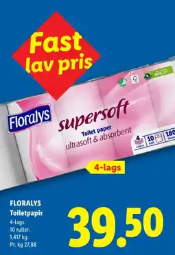 Lidl Floralys Toilettepapir tilbud