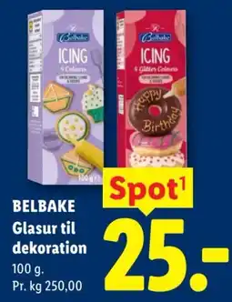 Lidl Belbake glasur til dekoration tilbud