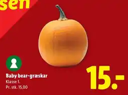 Lidl Baby bear-græskar tilbud