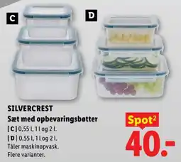 Lidl Silvercrest sæt med opbevaringsbøtter tilbud