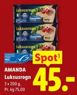 Lidl Amanda Luksusrogn tilbud