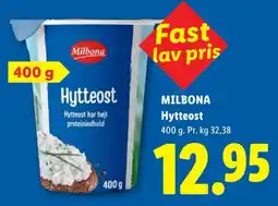 Lidl Milbona Hytteost tilbud