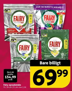 Løvbjerg Fairy opvasketabs tilbud