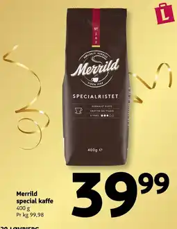 Løvbjerg Merrild special kaffe tilbud