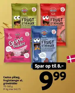 Løvbjerg Castus kids frugtstænger el. grinebidder tilbud