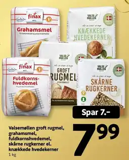 Løvbjerg Valsemøllen groft rugmel, grahamsmel, fuldkornshvedemel, skårne rugkerner el. knækkede hvedekerner tilbud