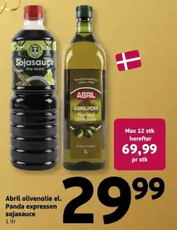 Løvbjerg Abril olivenolie el. Panda expressen sojasauce tilbud
