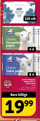 Løvbjerg Lambi Classic Household paper tilbud
