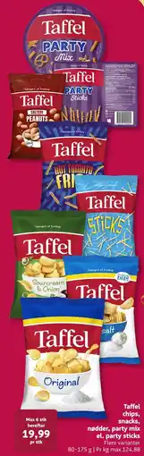Løvbjerg Taffel chips, snacks, nødder, party mix el. party sticks tilbud