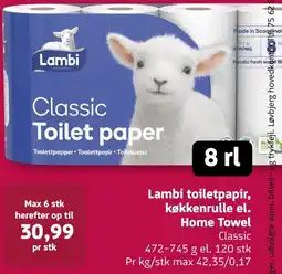 Løvbjerg Lambi Classic Toilet paper tilbud