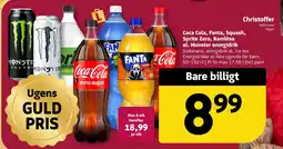 Løvbjerg Coca Cola, Fanta, Squash, Sprite Zero, Ramlösa el. Monster energidrik tilbud