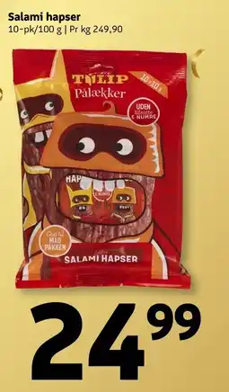 Løvbjerg Tulip Salami Hapser tilbud