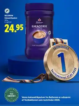 Lidl BELLAROM Kakaodrikpulver tilbud
