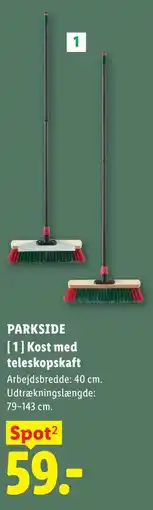 Lidl PARKSIDE [ 1 ] Kost med teleskopskaft tilbud