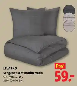 Lidl LIVARNO Sengesæt af mikrofibersatin tilbud